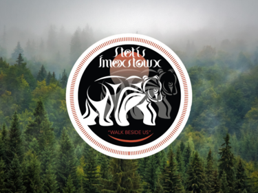 Logo graphic icon containing a bear for the Stetís ímexstowx Gathering